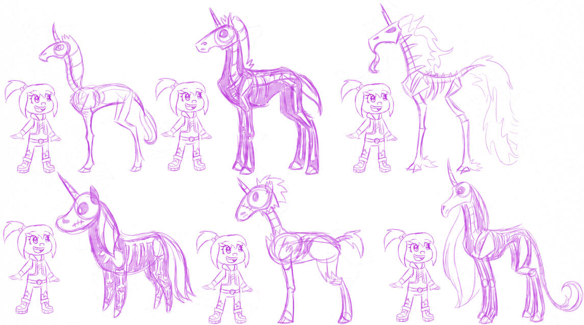 Zombie Unicorn: Benny Character Design Test Zombie Unicorn: Benny Character Design Test